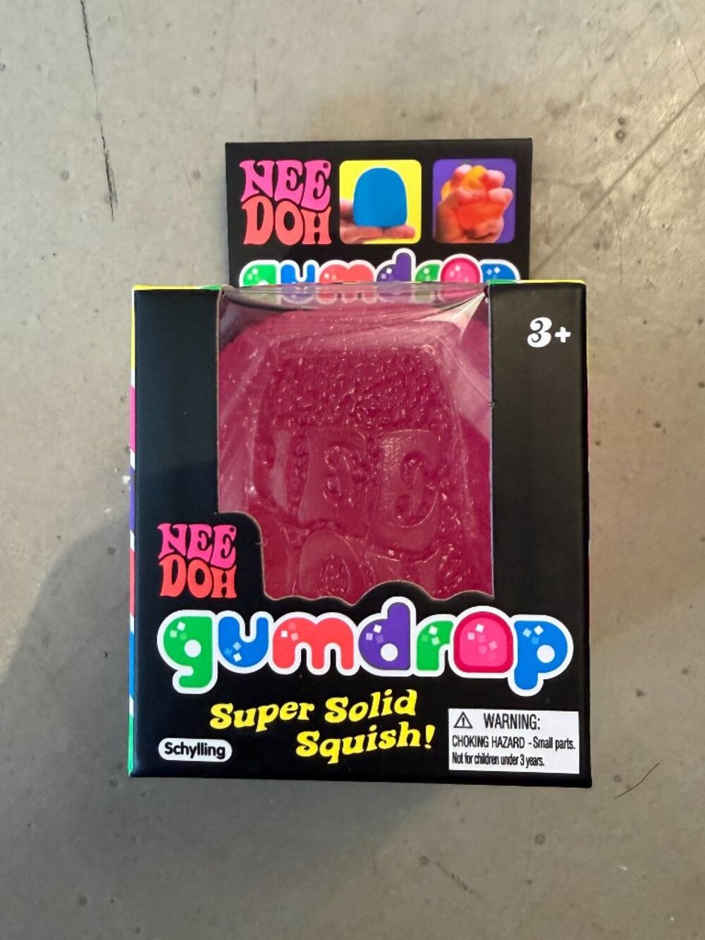 Schylling NeeDoh Gumdrop Sensory Toy 2.5" Pink